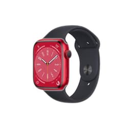 Apple Watch Series 8 (2022) GPS + Cellular 45 mm - Aluminium Red - Sport band Black