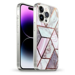 iPhone 14 Pro Max case - Plastic - Marbled white