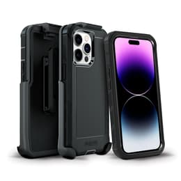 iPhone 14 Pro Max case - TPU - Rugged with Holster - Black