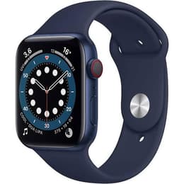 Apple Watch Series 6 (2020) GPS 44 mm - Aluminium Blue - Sport band Black