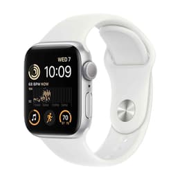 Apple Watch Series SE 2 (2022) GPS + Cellular 40 mm - Aluminium Silver - Sport band White