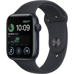 Apple Watch (Series SE) September 2022 - Cellular - - Aluminium Midnight - Sport band Black