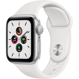 Apple Watch (Series 6) September 2020 - Wifi Only - - Aluminium Silver - Sport band White