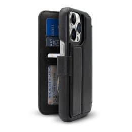 iPhone 13 Pro case - Leather - Black