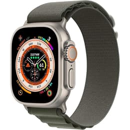 Apple Watch Ultra (2022) GPS + Cellular 49 mm - Titanium Natural Titanium - Alpine loop Green