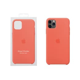 Apple - iPhone 11 Pro Max Silicone Case - Clementine (Orange)