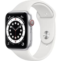 Apple Watch (Series 6) September 2020 - Cellular - - Aluminium Silver - White