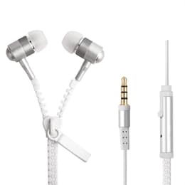 Unbranded Zipper Earphones Earbud Earphones - White