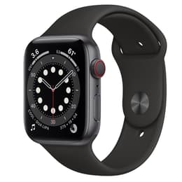 Apple Watch Series 6 (2020) GPS + Cellular 40 mm - Aluminium Space Gray - Sport band Black