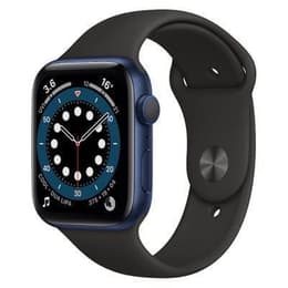 Apple Watch Series 6 (2020) GPS + Cellular 44 mm - Aluminium Blue - Sport band Black