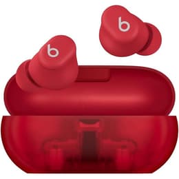 Beats Solo Buds Earbud Noise-Cancelling Bluetooth Earphones - Transparent Red