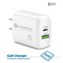 Powerp PD Wall Dual Port Charger 35W -White Smartphone Accessories