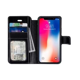 iPhone X case - Leather - Black