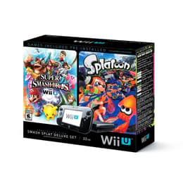Wii U 32GB - Black + Splatoon + Super Smash Bros