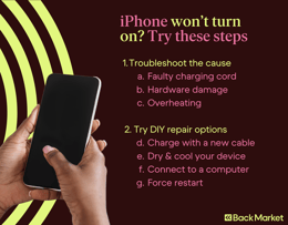 Quick steps to try for when your iPhone won't turn on.