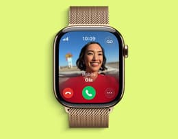 The Apple Watch 11 on a wrist displaying an incoming call.