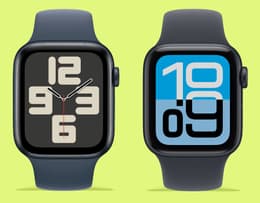 The Apple Watch SE 3 and SE 2 shown side by side.
