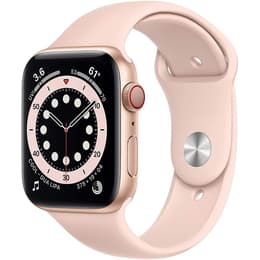 Apple Watch Series 6 September 2020 Cellular 44 mm Aluminium Gold Sport band Pink